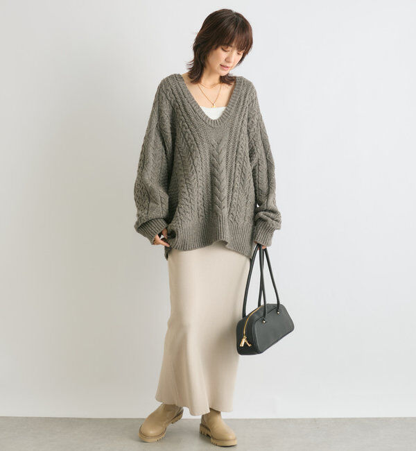  「【マイナス3kg/レビュー高評価☆】リブタイトスカート」|スカート|