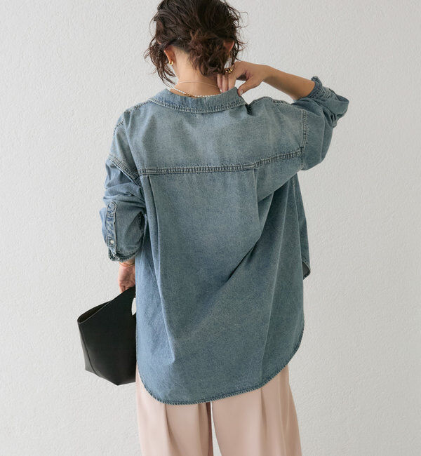  「【ベストセラー】【MONN.:.(モン)】ビッグデニムシャツ」|シャツ・ブラウス|