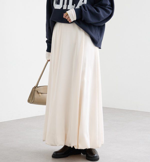  「【美シルエット】サテンバルーンスカート」|スカート|