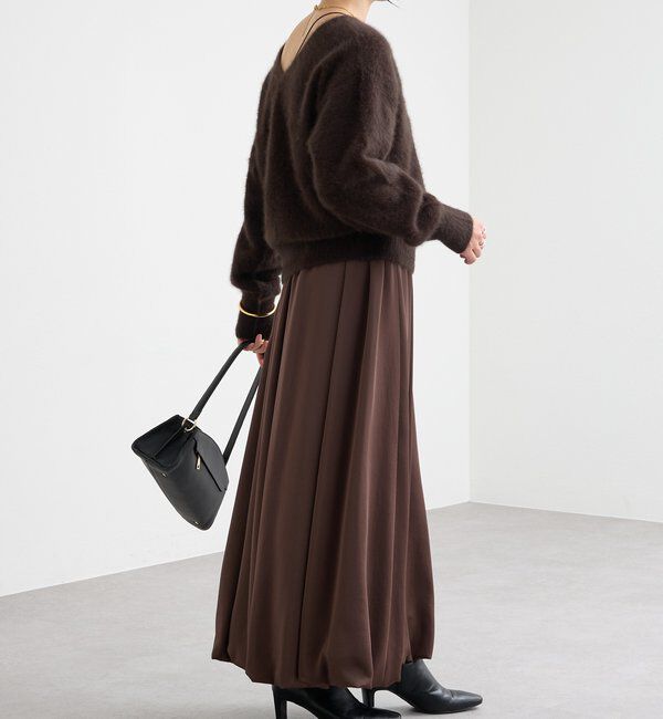  「【美シルエット】サテンバルーンスカート」|スカート|