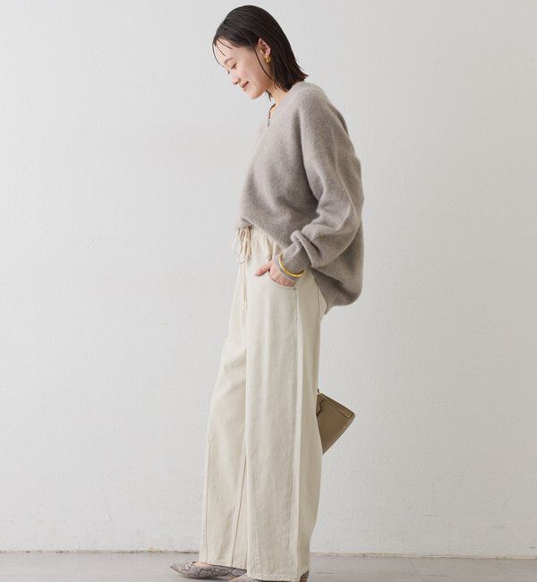  「【キャッチーなデザイン】スウェットドッキングデニム」|デニム|