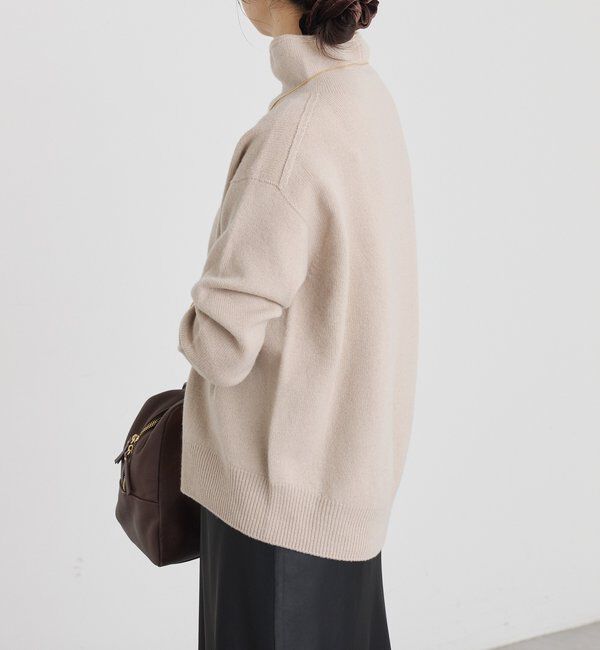  「【5色展開/万能トップス】ウール100NEWボトルネックニット」|ニット・セーター|