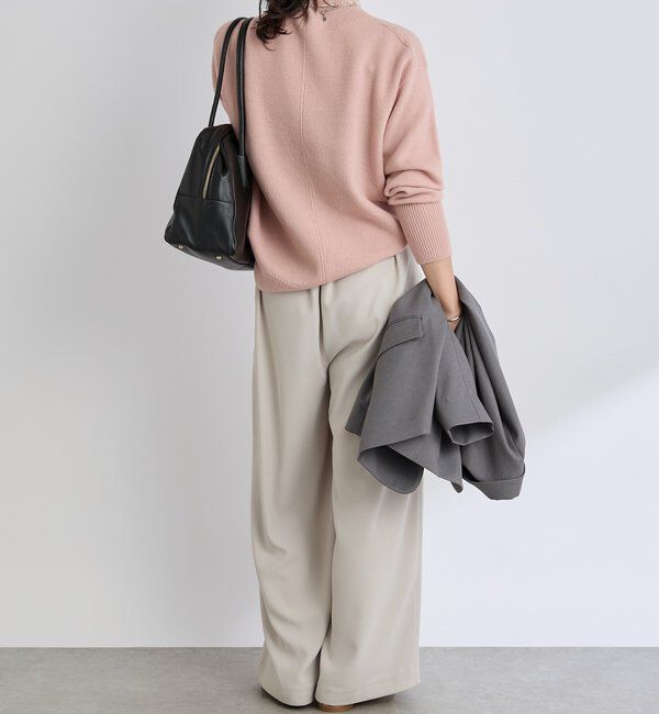  「【5色展開/万能トップス】ウール100NEWボトルネックニット」|ニット・セーター|