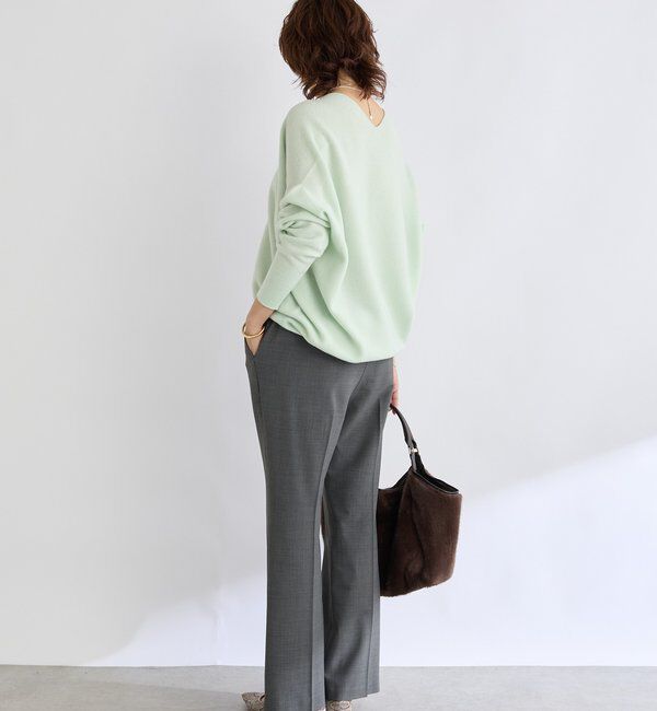  「【リバイバル/新色追加/7色展開】ウール100NEWバックボリュームニット」|ニット・セーター|