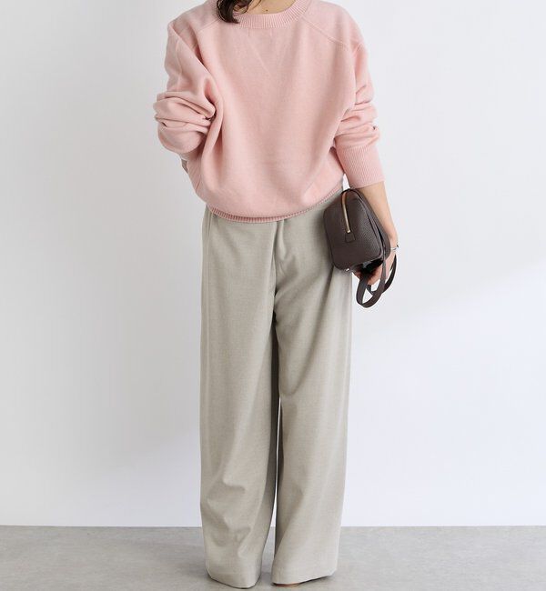  「【最高気温5度の寒い日に！/すっきり見え】ウォームタックワイドスラックス」|チノ|