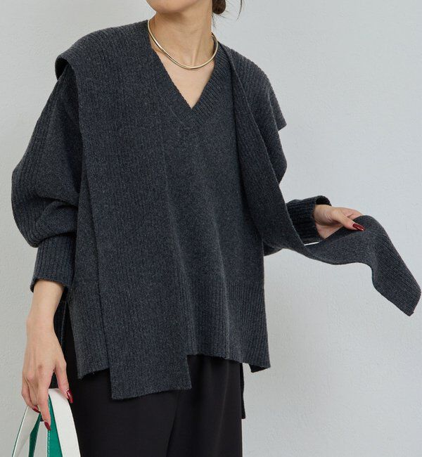  「【脱マンネリニット】【MANAKAコラボ】フードセットニット」|ニット・セーター|