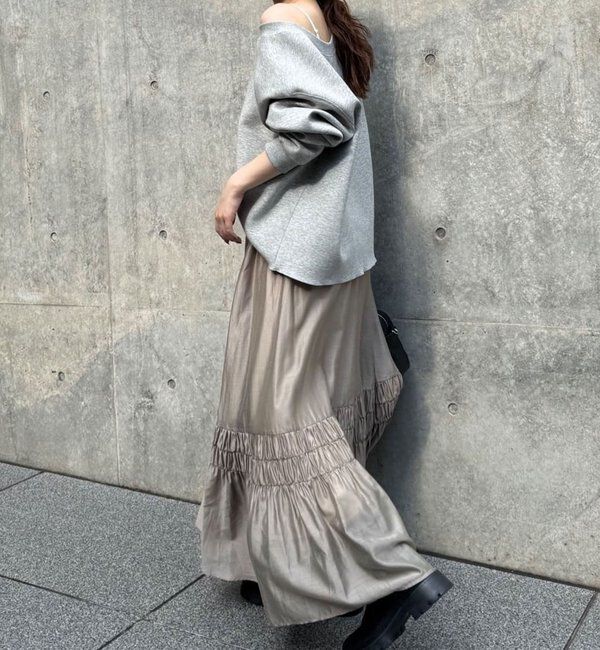  「ギャザーフレアスカート」|スカート|