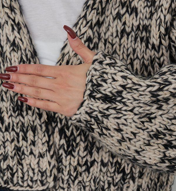  「【HERITANOVUM】ハンドニットジャケット」|ニット・セーター|