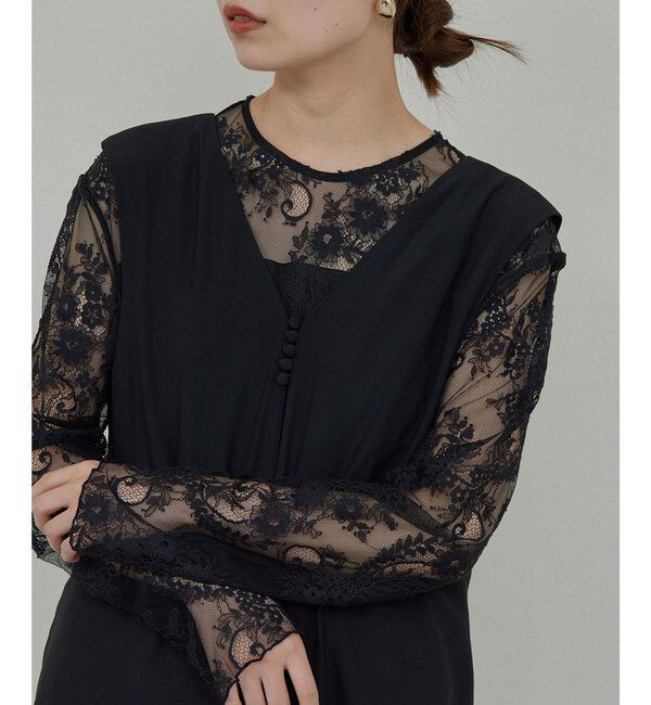  「レイヤードレースブラウス」|シャツ・ブラウス|
