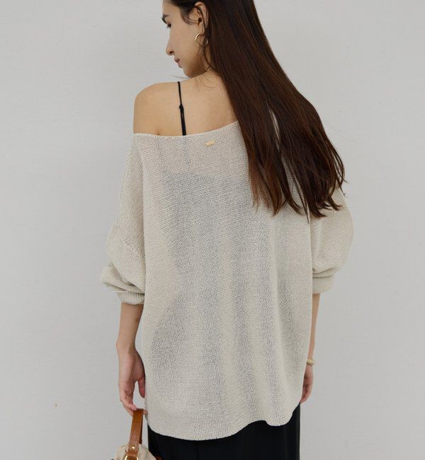  「ペーパーヤーンメッシュニット」|ニット・セーター|