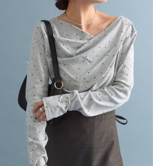  「オフショルロンT」|Tシャツ・カットソー|グレーその他2