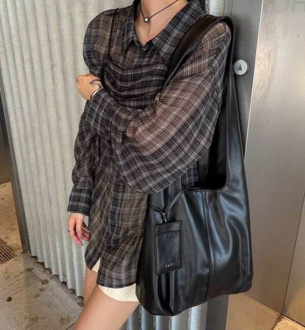  「loti ポーチ付きスウェードトート」|トートバッグ|