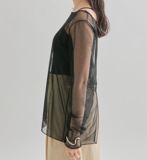  「シアースリットチュール トップス」|Tシャツ・カットソー|