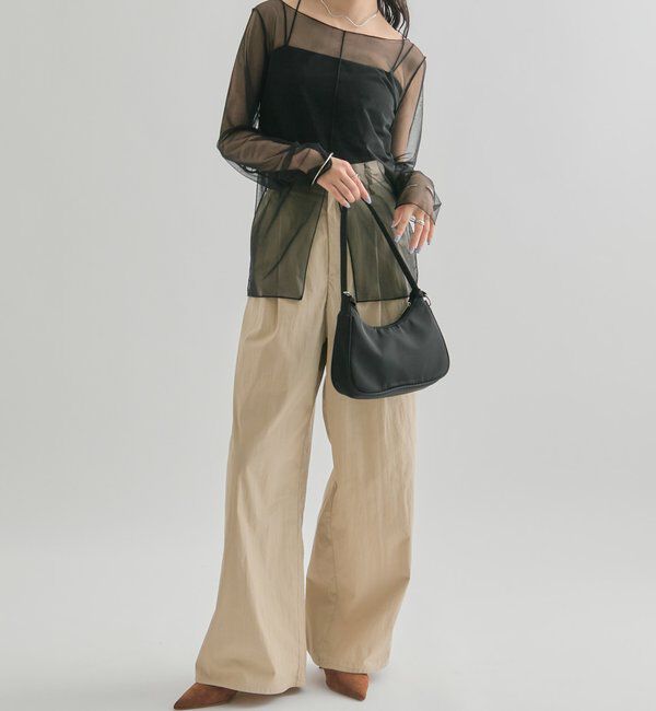  「シアースリットチュール トップス」|Tシャツ・カットソー|