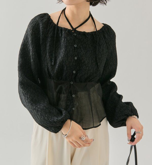  「シアーコルセットブラウス」|シャツ・ブラウス|