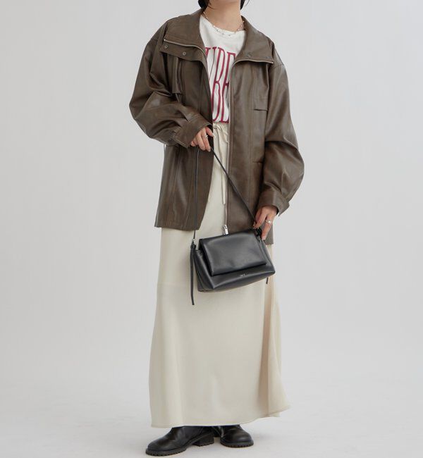  「ドロストフェイクレザーブルゾン」|ブルゾン・スタジャン|