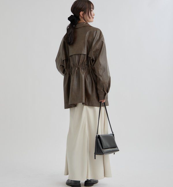  「ドロストフェイクレザーブルゾン」|ブルゾン・スタジャン|