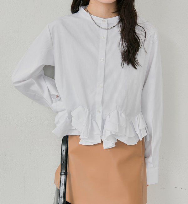  「ウェーブフリルブラウス」|シャツ・ブラウス|