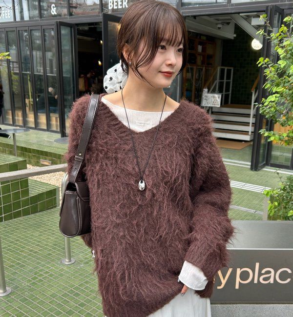  「ふわふわシャギーニット」|ニット・セーター|