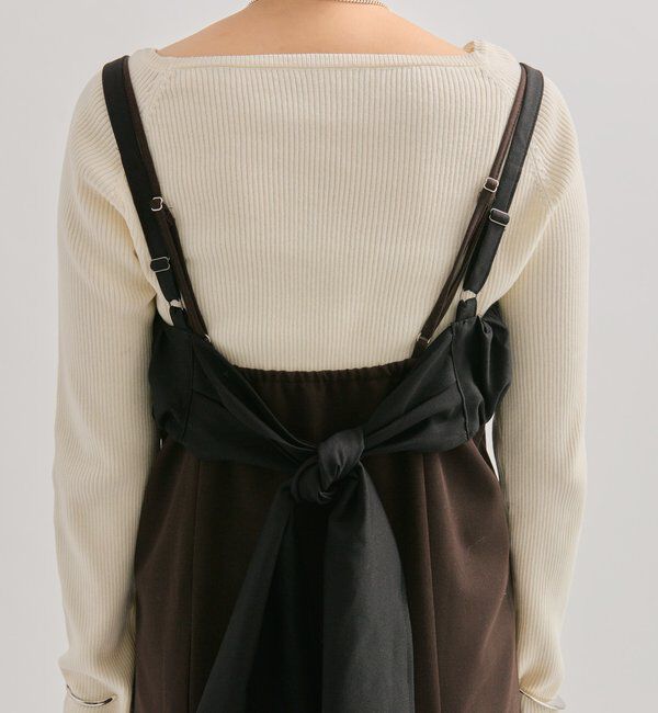  「ギャザービスチェSETワンピース」|ワンピース|