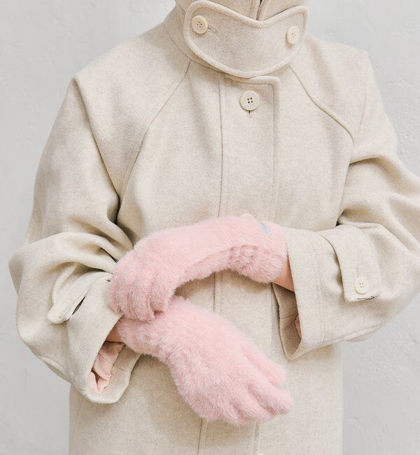  「タグ付きニットグローブ」|手袋|