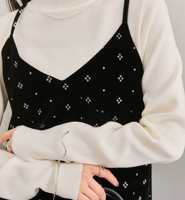  「シャイニーベロアミニキャミワンピース」|ワンピース|