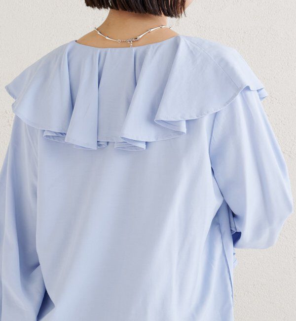  「ラッフルカラーブラウス」|シャツ・ブラウス|