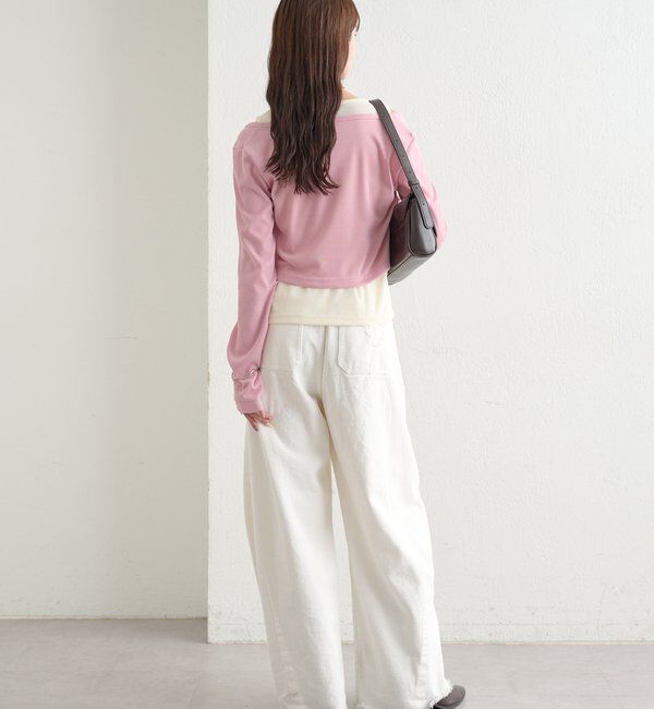  「クラッシュカーブパンツ」|デニム|