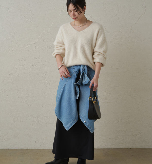  「FURカシミヤVニット」|ニット・セーター|