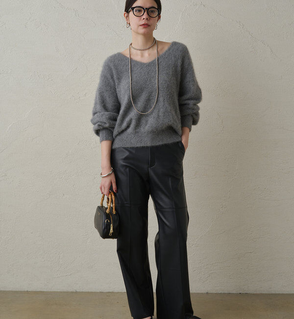  「FURカシミヤVニット」|ニット・セーター|