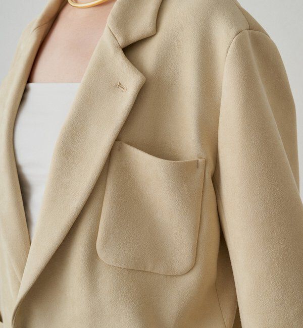  「フェイクスウェードジャケット」|ベスト・ジレ|