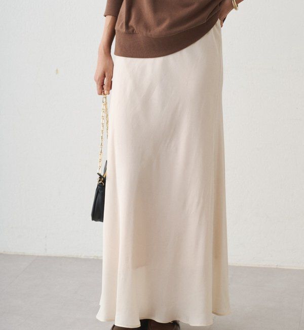  「キュプラマーメイドスカート」|スカート|オフホワイト