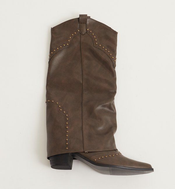  「スタッズロングブーツ」|ロングブーツ|