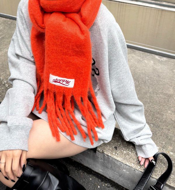  「スロッピーアソートマフラー」|マフラー|オレンジ