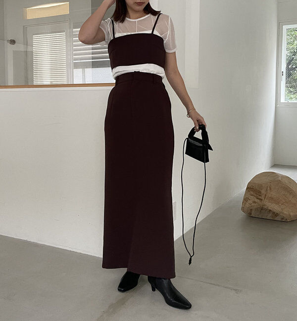  「【お気に入り累計2万超え/全骨格◎/低身長サイズ】マキシIラインスカート」|スカート|