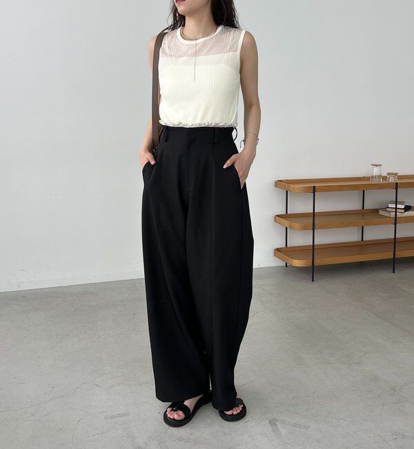  「フリルウエストパンツ」|チノ|