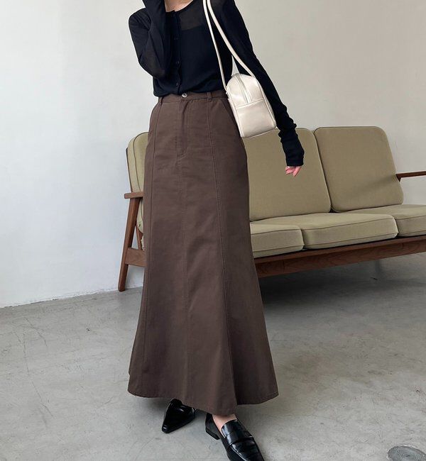  「【セットアップ対応】コットンフレアスカート」|スカート|