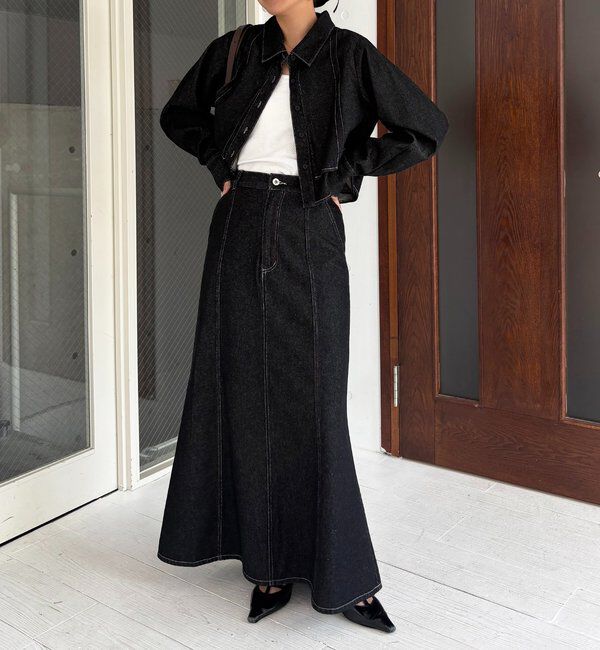  「【セットアップ対応】コットンフレアスカート」|スカート|