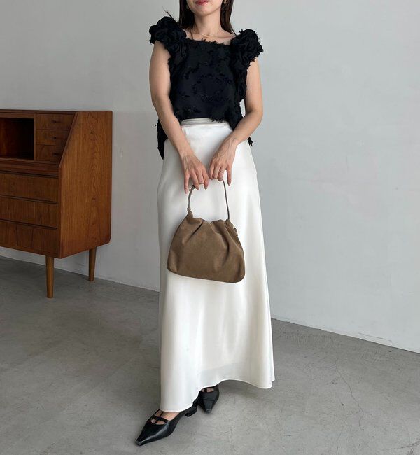  「【SNSで話題！/オケージョンにも◎】ジャガードパフショルダートップス」|シャツ・ブラウス|