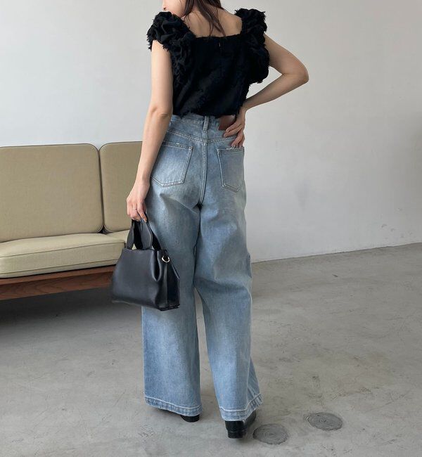  「【SNSで話題！/オケージョンにも◎】ジャガードパフショルダートップス」|シャツ・ブラウス|