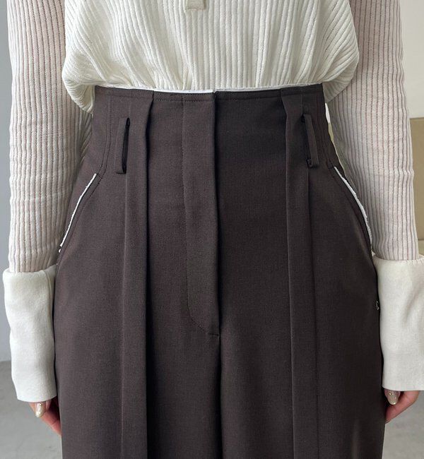  「〈C.L〉カットオフハイウエストパンツ」|チノ|