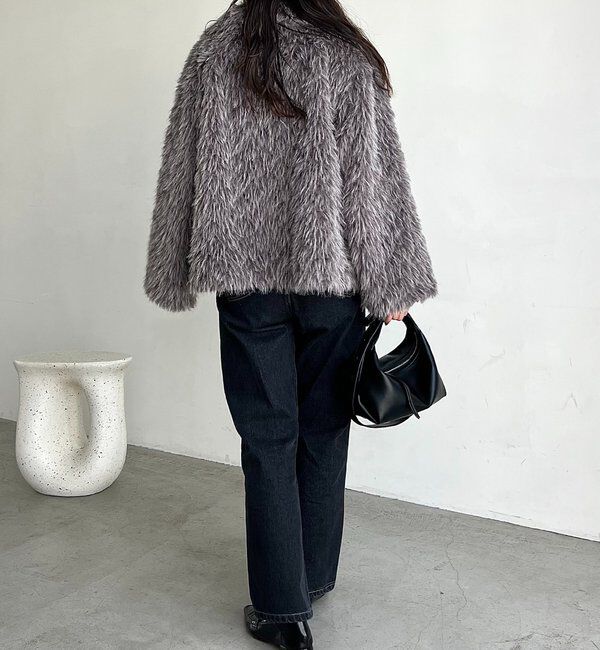  「【サイズ展開あり/軽量】MIXファースタンドカラーコート」|その他|