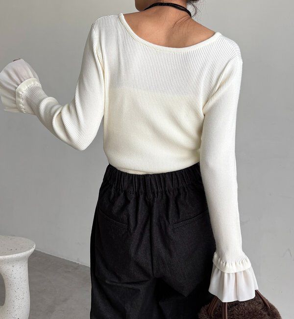  「フレアカフスニット」|ニット・セーター|