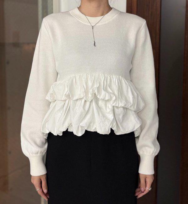  「バルーンティアードプルオーバー」|ニット・セーター|