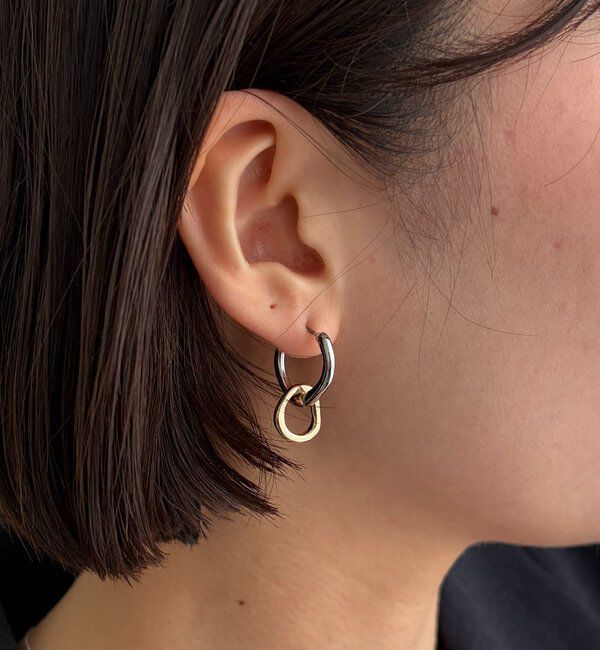  「〈GOLDY/ゴールディ〉2WAYリングピアス」|リング|シルバー