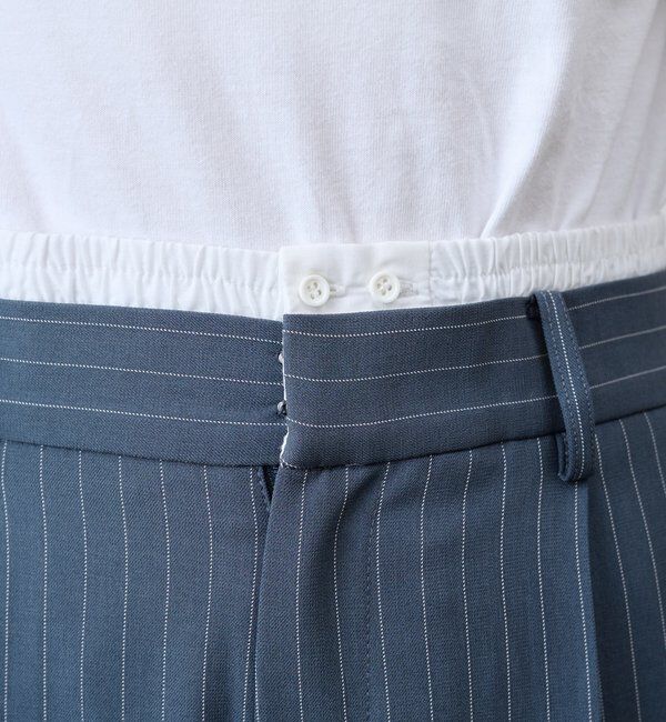  「ストライプウエストデザインパンツ」|チノ|