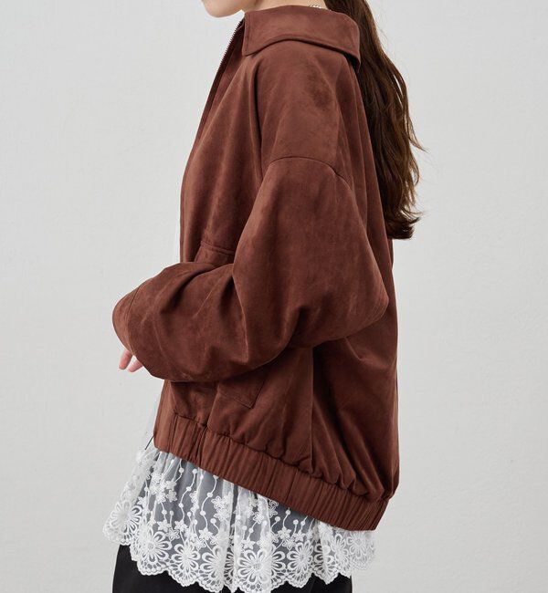  「フェイクスウェードブルゾン」|ブルゾン・スタジャン|