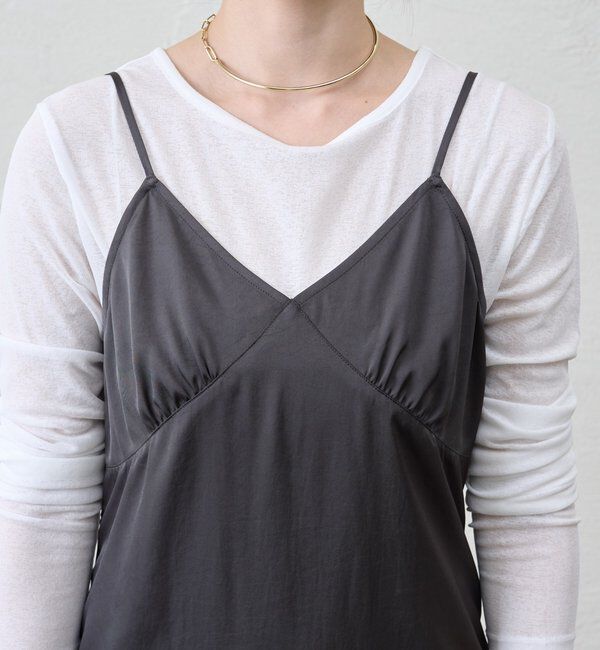  「サテンキャミワンピース」|ワンピース|