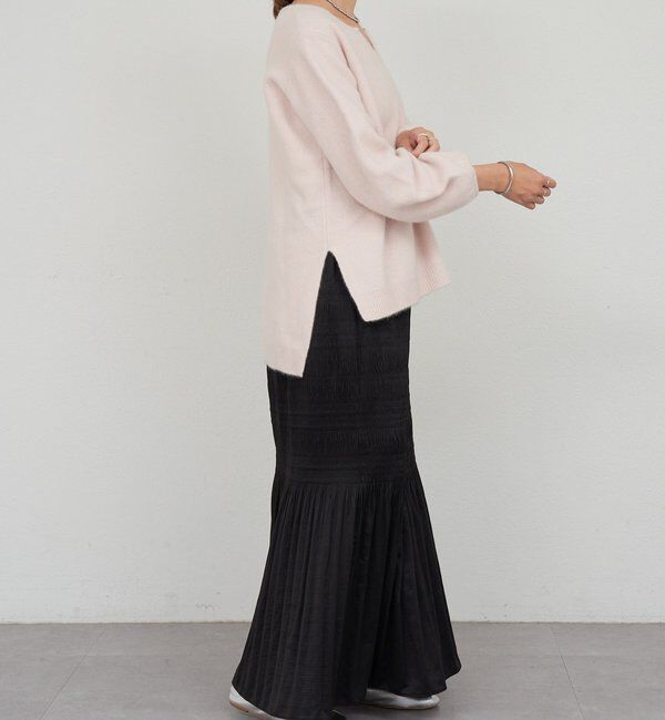  「ファーウールキーネックニット」|ニット・セーター|