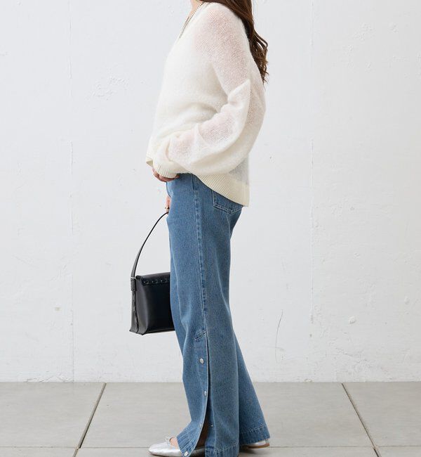 「サイドボタンデニム」|デニム|